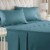 CGK Linens 4 Piece Microfiber Sheet Set - Queen - Denim Blue Perspective: front