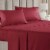 CGK Unlimited 4 Piece 100% Cotton 400 Thread Count Sheet Set - Full - Burgundy Perspective: front