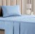 CGK Linens 3 Piece 100% Cotton 400 Thread Count Sheet Set - Twin - Light Blue Perspective: front