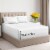 CGK Linens Cotton Fitted Sheet 18 - 24 Inch Extra Deep Pocket - King - White Perspective: front