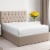 CGK Linens Cotton Fitted Sheet 14 - 16 Deep Pocket - King - White Perspective: front