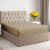 CGK Linens Cotton Fitted Sheet 14 - 16 Deep Pocket - Twin - Cream Perspective: front