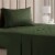 CGK Unlimited 4 Piece Deep Pocket Microfiber (Muted, Vibrant) Sheet Set - Twin - Emerald Perspective: front