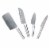 BergHOFF Stainless Steel Santoku Knife Set Perspective: front