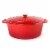 BergHOFF Neo Cast Iron Oval Casserole Dish - Red Perspective: front