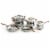 BergHOFF Stainless Steel Cookware Set with Rose Gold Handles Perspective: front