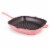 BergHOFF Neo Cast Iron Square Grill Pan - Pink Perspective: front