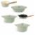 BergHOFF RON Cast Iron Cookware Set - Green Perspective: front