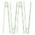 BergHOFF Leo Silicone Grill Tongs - 4 Pack - Mint Perspective: front