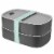 BergHOFF Leo Dual Bento Box Set with Strap - Gray/Mint Perspective: front