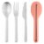 BergHOFF Leo Stainless Steel Travel Flatware Set & Holder Perspective: front