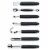 BergHOFF Essentials Stainless Steel Garnishing Tool Set & Case - Black/Silver Perspective: front