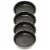 BergHOFF Gem Stoneware Crème Brûlée Ramekins - 4 Pack - Gray Perspective: front