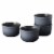 BergHOFF Gem Stoneware Large Ramekins - 4 Pack - Gray Perspective: front
