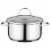 BergHOFF Stainless Steel Covered Casserole Pan Perspective: front