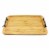 BergHOFF Bamboo Tray with Wrought Iron Handles Perspective: front