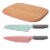 BergHOFF Leo Knife and Cutting Board Set Perspective: front