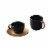 BergHOFF Gem Coffee and Tea Set - Black/Gold Perspective: front