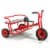 Winther Viking Twin Taxi Tricycle - Red Perspective: front