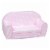 Delsit Toddler Couch 2 in 1 Flip Open Kid Size Foam Sofa Lounger, Pink Polka Dot Perspective: front