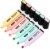 ZEYAR Highlighter, Pastel Colors Chisel Tip Marker Pen (6 Macaron Colors) Perspective: front