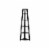 Ergode BOOKCASE - 72 H / BLACK CORNER ACCENT ETAGERE Perspective: front