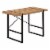 Ergode COMPUTER DESK - 48 L / LIGHT RECLAIMED WOOD / BLACK METAL Perspective: front