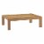 Ergode Upland Outdoor Patio Wood Coffee Table - Natural Perspective: front