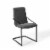 Ergode Pitch Upholstered Fabric Dining Armchair - Black Charcoal Perspective: front