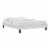 Ergode Reign King Performance Velvet Platform Bed Frame - Light Gray Perspective: front