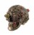 Veronese Design - Bronze Finish Leather Look Gearhead Steampunk Skull Trinket/Stash Box Perspective: front