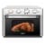 WEESTA KA23W 24 Quart Large Countertop Air Fryer Convection Oven Combo, Silver Perspective: front