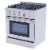 Thor Kitchen 30  Professional 4 Burner Gas Range Kitchen Oven, Stainless Steel Perspective: front