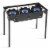Goplus Portable Propane 225,000-BTU 3 Burner Gas Cooker Outdoor Camp Stove BBQ Perspective: front