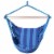 Costway Hammock Rope Chair Patio Porch Yard Tree Hanging Air Swing Outdoor (Blue) Perspective: front