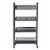 Costway 4 Tier Storage Rack Trolley Cart Home Kitchen Organizer Utility Baskets Black Perspective: front