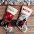 Glitzhome Set of Two Hooked Stocking, Cat & Dog Perspective: front