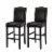 Glitzhome Studded Leatherette Barchair - Black Perspective: front