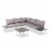 Glitzhome 6-Piece Outdoor Aluminum Sectional Sofa Set With Cushions Perspective: front