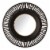 Glitzhome Vintage Industrial Metal Round Classic Wall Mirror Perspective: front
