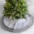 Glitzhome Fleece Christmas Tree Skirt - White/Gray Perspective: front