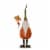 Glitzhome Metal Garden Gnome Yard Stake Decoration Perspective: front