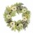 Glitzhome 22-Inch Fall Pumpkin Wreath with Leaves and Berries for Front Door Perspective: front