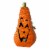 Glitzhome 24 Inch Tall Halloween Metal Jack-O-Lantern with LED Pillar Perspective: front