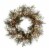 Glitzhome Pre-Lit Berry Holly & Pine Cone Silver Ornament Wreath Perspective: front