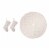Glitzhome Plush Stockings and Tree Skirt - White Perspective: front
