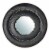 Glitzhome Round Metal Wall Mirror - Black/Gold Perspective: front