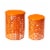 Glitzhome Metal Multi-Functional Garden Stool Plant Stands - Orange Perspective: front