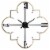 Glitzhome 31.9 Inches Large Metal Frame Wall Art Non Ticking Clock Modern Wall Clock Perspective: front