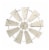 Glitzhome Rustic Farmhouse Round Metal Windmill Wall Decor, Country Farm Home Decoration Perspective: front